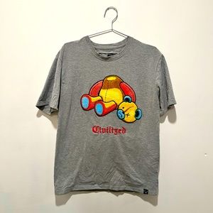 Civilized Plush Bear TShirt, Large